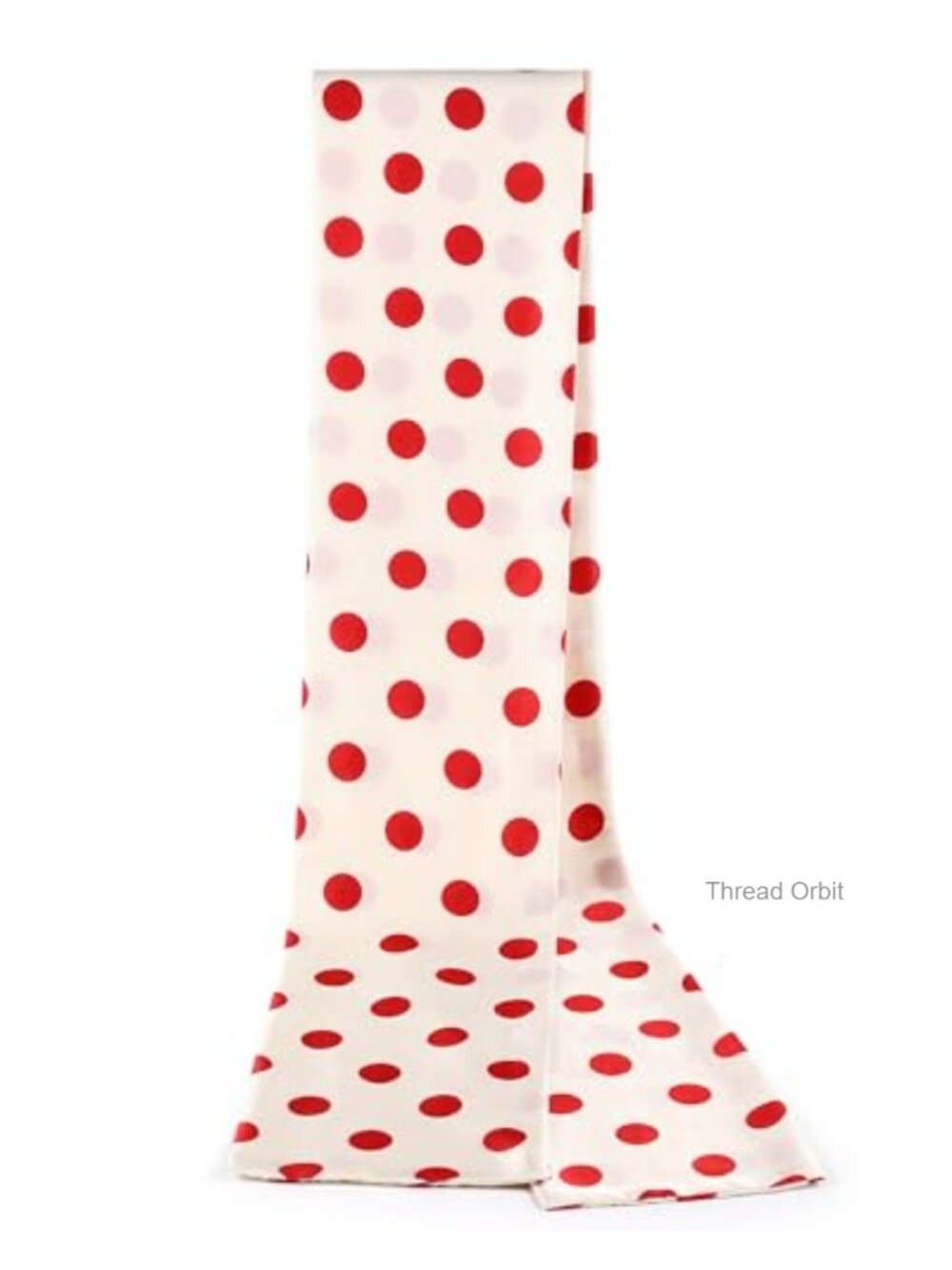 Polka Dot Silk Neckerchief Scarf Retro Lightweight Bandana Hair Wrap